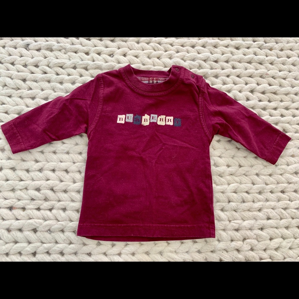 NEW Burberry long sleeve unisex 6M